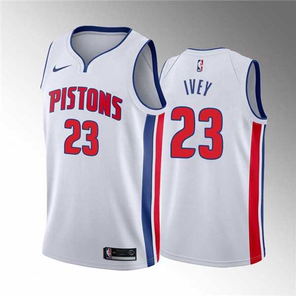 Detroit Pistons #23 Jaden Ivey 2022 Draft White Basketball Stitched Jersey Dzhi,We sell and wholesale Detroit Pistons #23 Jaden Ivey 2022 Draft White Basketball Stitched Jersey Dzhi on line form chian!